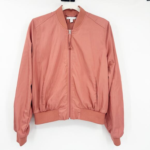 Zella Womens‎ Athleisure Active Sporty Pocket Full Zip Bomber Jacket Size M - Picture 1 of 8